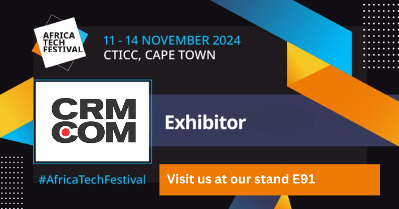 africa tech festival 2024 event graphic featuring crm.com exhibitor participation
